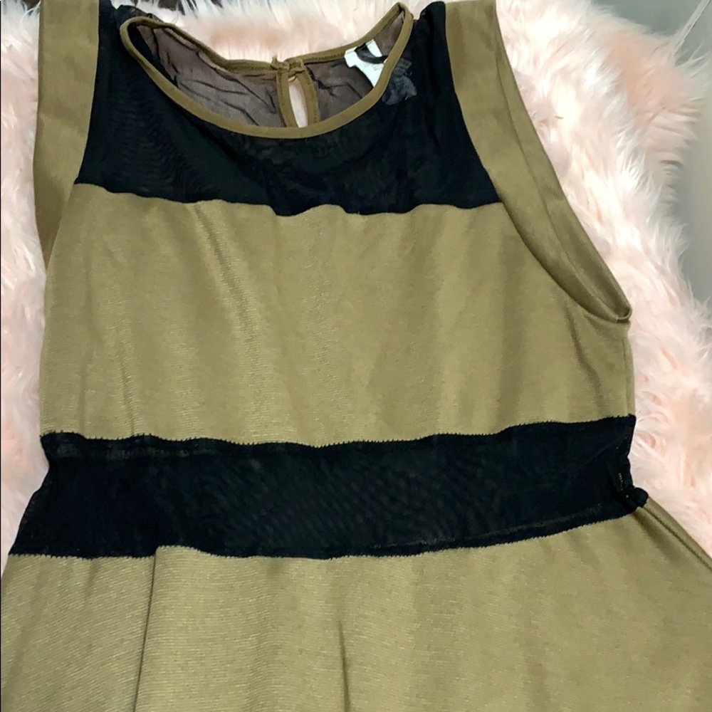 Brown & Black Dress
